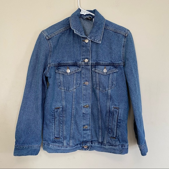 Divided Jackets & Blazers - Divided H&M Denim Jean Jacket Blue Collared 0